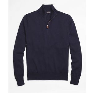 Brooks Brothers Supima® Cotton Half-Zip Sweater